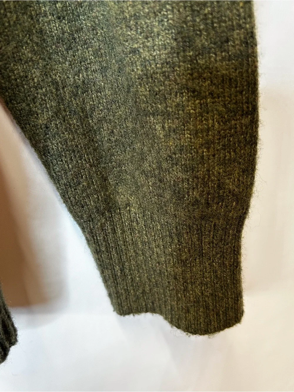J. Crew Olive Green Crewneck Sweater